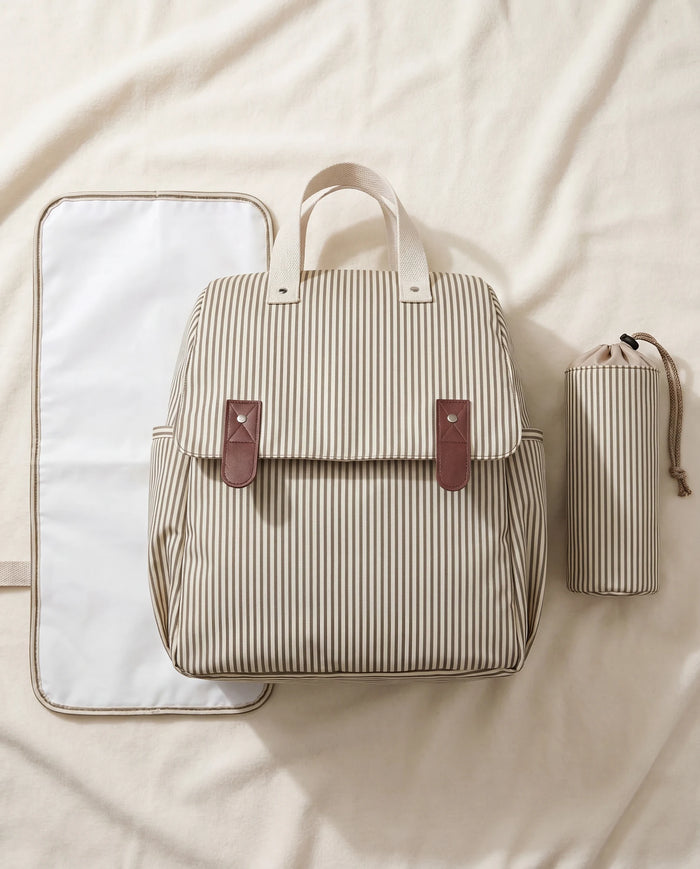 Sac à dos à langer 3 en 1 - tapis + sac biberon