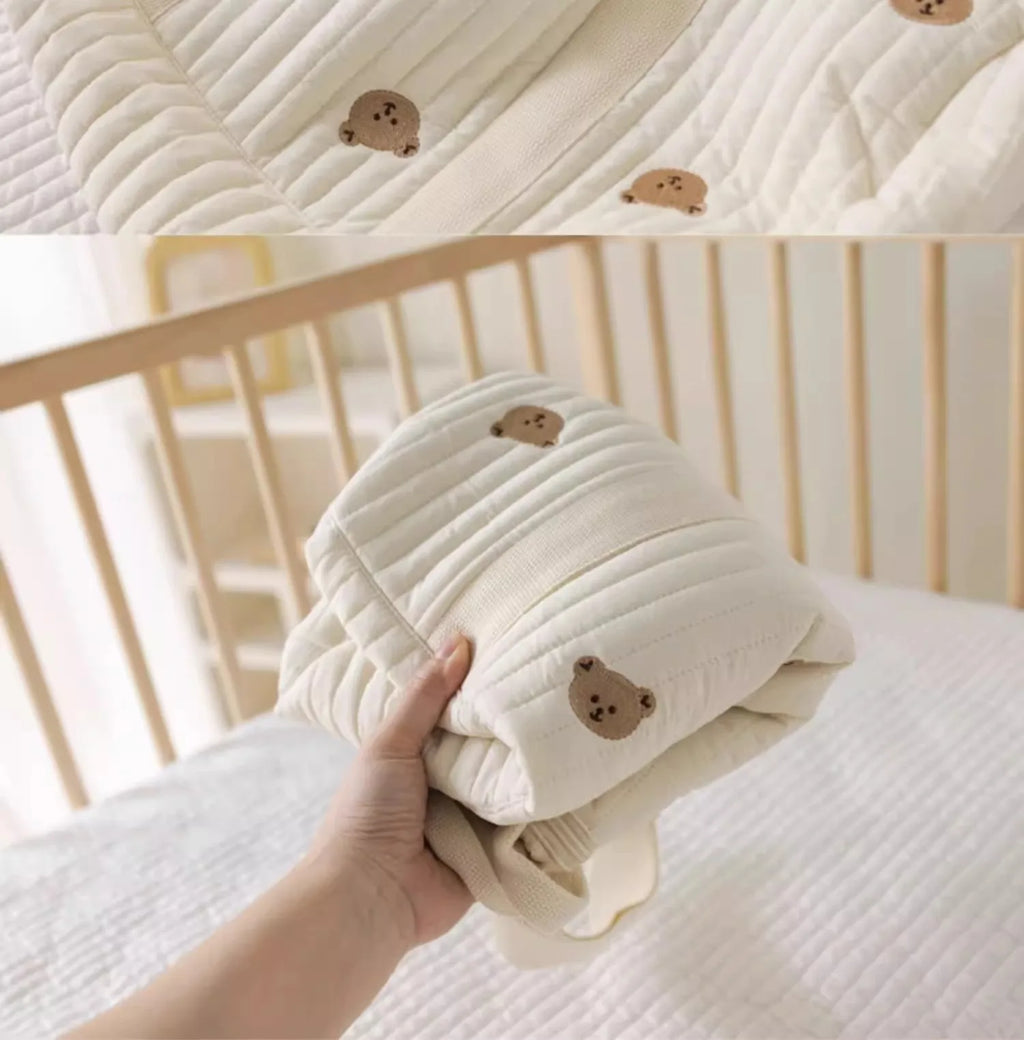 Sac de maternité matelassé - Motifs brodés