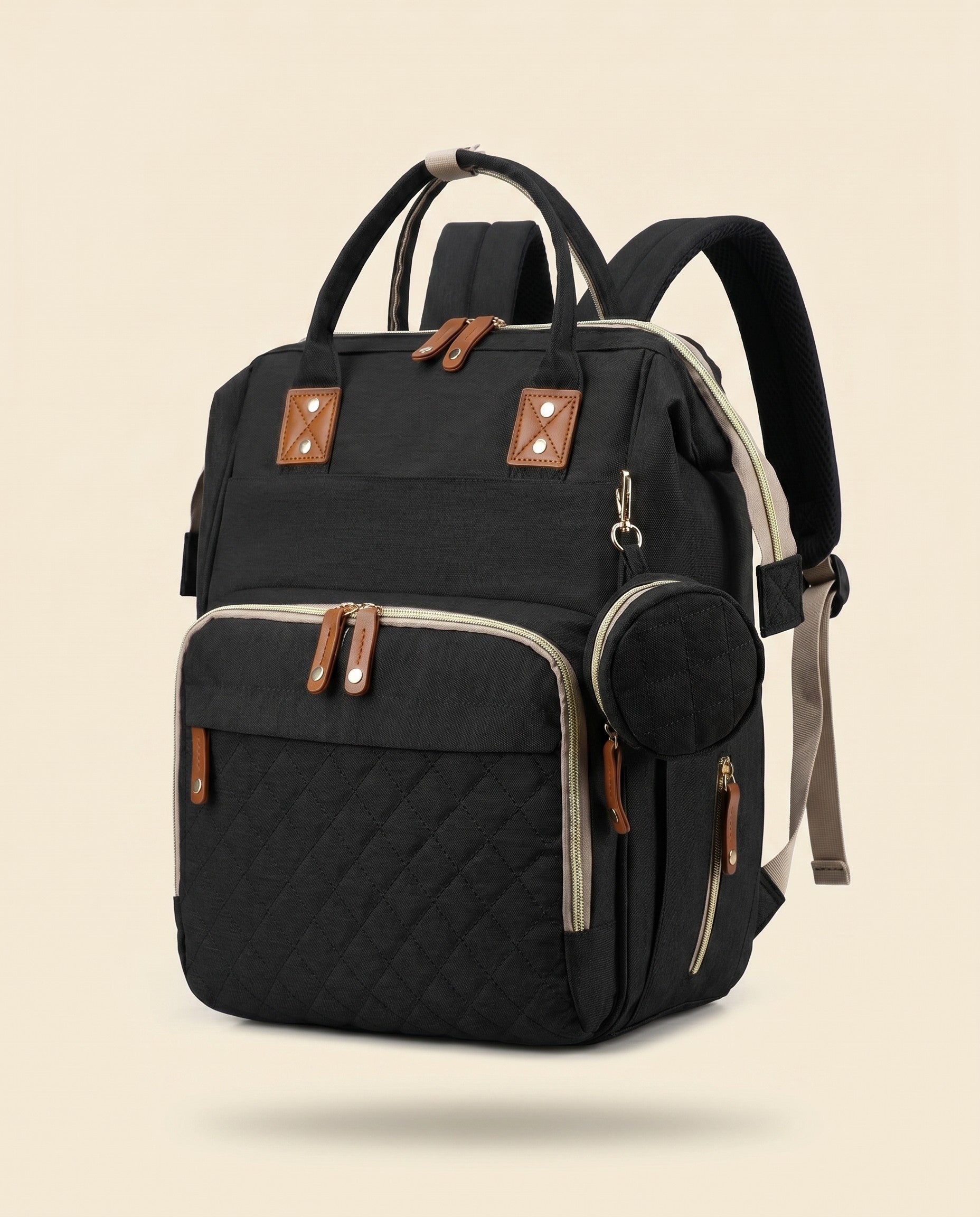 Sac à langer 2-en-1 Tendrinette · Noir · packshot [c:noir]