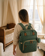 Sac à langer 2-en-1 Tendrinette · Vert · porté [c:vert]