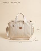 Sac à langer porté épaule Tendrinette · Crème · dimensions [c:creme]