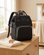 Sac à dos à langer Tendrinette · Noir · scène nursery [c:noir]