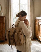 Sac à dos à langer vintage Tendrinette · Kaki · maman et bébé [c:kaki]