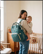 Sac à dos à langer nomade Tendrinette · Vert · maman et bébé [c:vert]