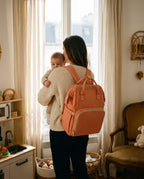 Sac à dos à langer nomade Tendrinette · Corail · maman et bébé [c:corail]