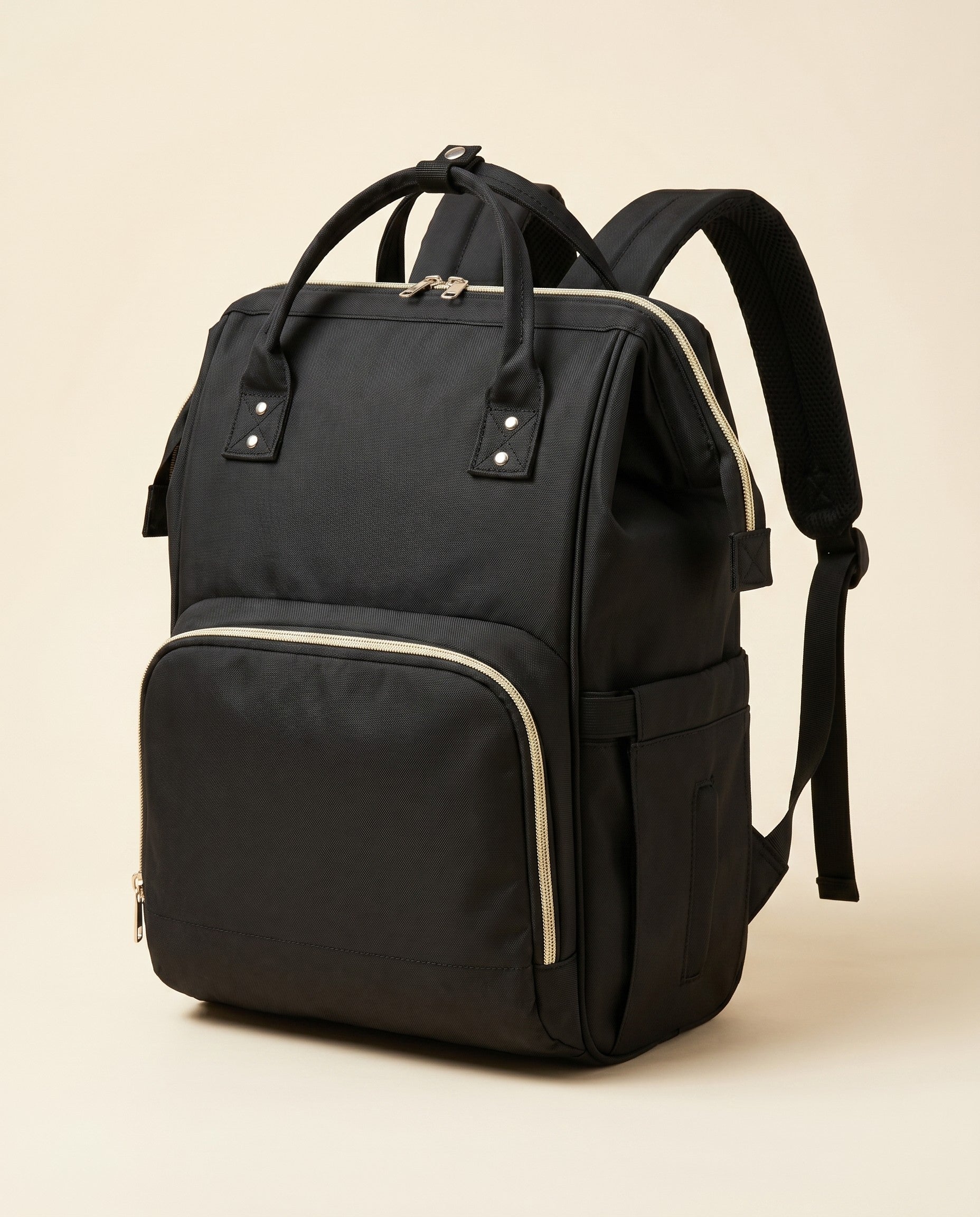 Sac à dos à langer nomade Tendrinette · Noir · packshot [c:noir]
