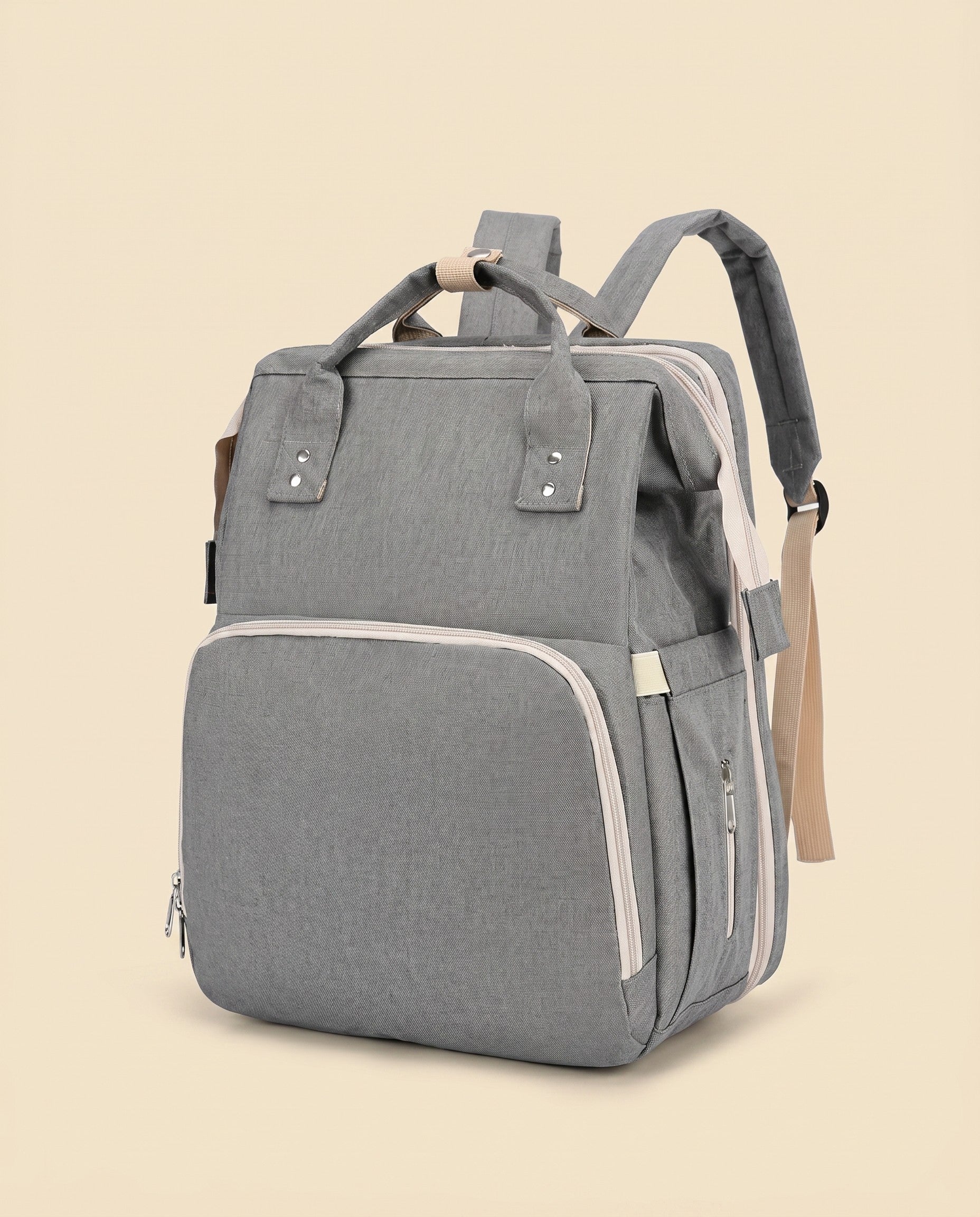Sac à dos à langer nomade Tendrinette · Gris · packshot [c:gris]