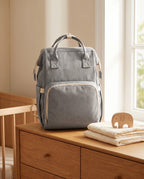 Sac à dos à langer nomade Tendrinette · Gris · scène nursery [c:gris]
