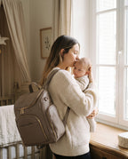 Sac à dos à langer façon cuir Tendrinette · Taupe · maman et bébé