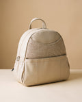 Sac à dos à langer simili cuir Tendrinette · Crème · packshot