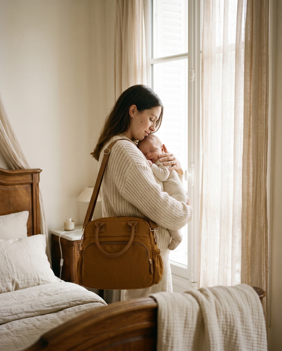 Tout sous la main, bébé contre vous