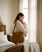 Sac à langer cabas Tendrinette · Camel · maman et bébé [c:camel]