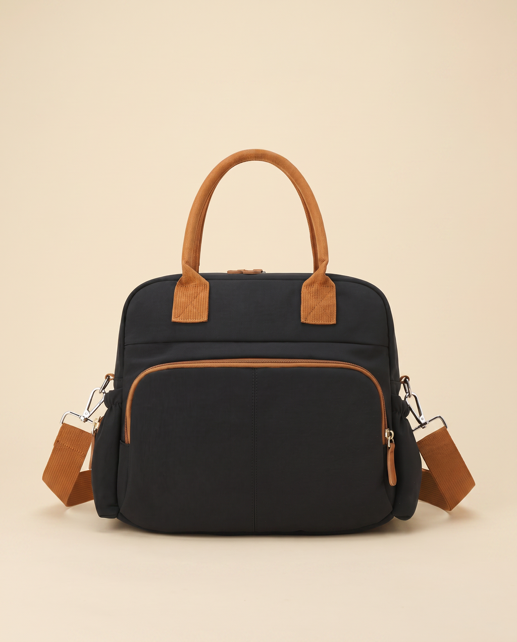 Sac à langer cabas Tendrinette · Noir · packshot [c:noir]