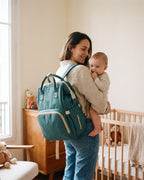 Sac à dos à langer nomade Tendrinette · Vert · maman et bébé