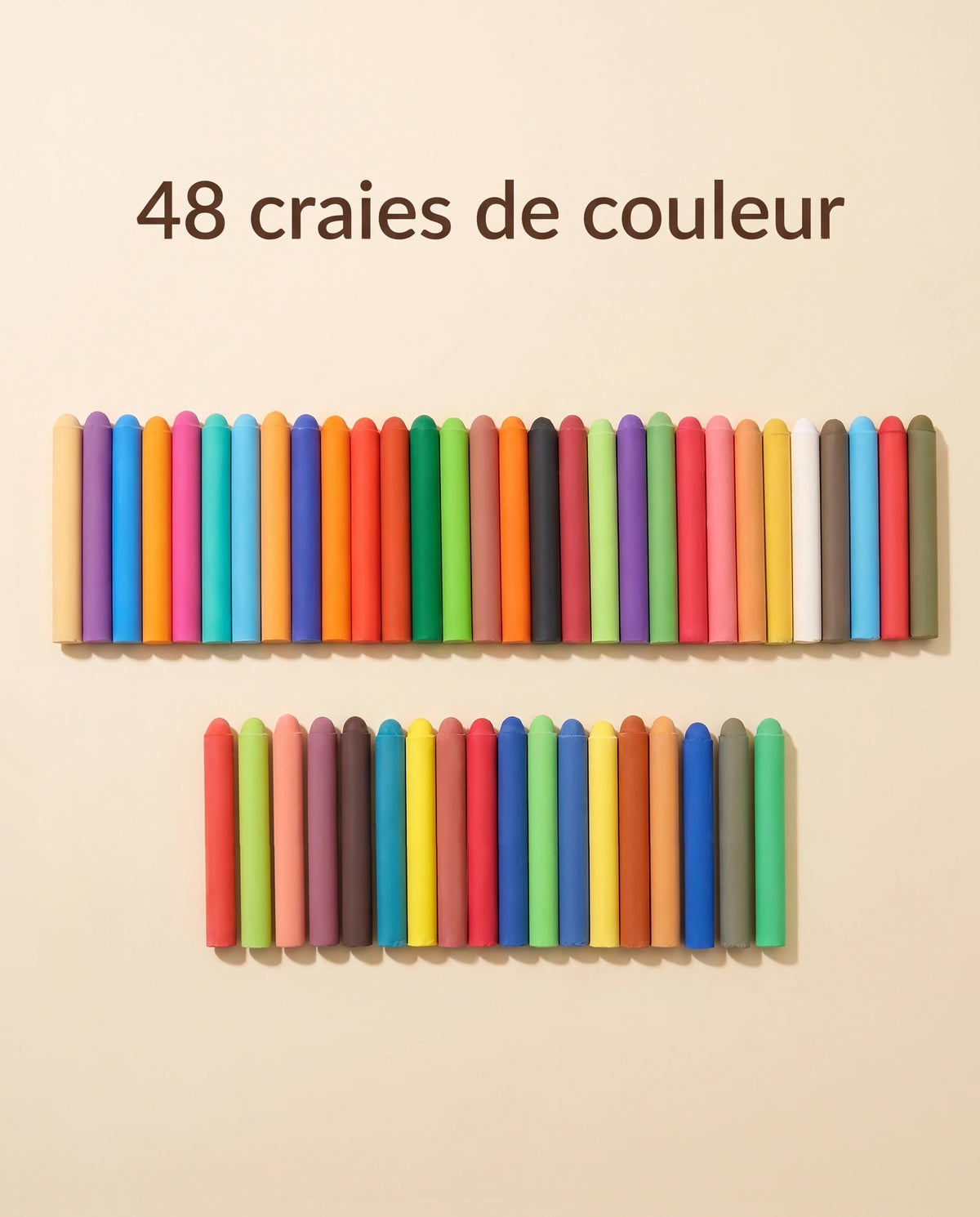 Craies pour tableau noir Tendrinette · les 48 craies de la boîte