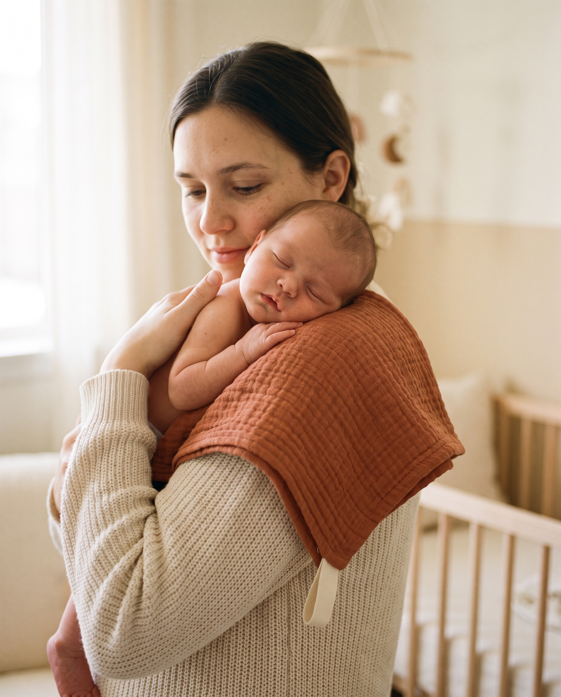 Lot de 5 langes en mousseline de coton Tendrinette · maman et bébé