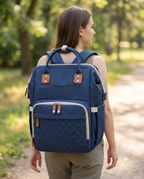 Sac à langer 2-en-1 Tendrinette · Bleu · porté