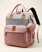 Sac à langer 2-en-1 Tendrinette · Gris rosé · packshot
