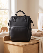 Sac à dos à langer Tendrinette · Noir · scène nursery