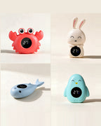Thermomètre de bain bébé flottant Tendrinette · les 4 modèles : crabe, lapin, baleine, pingouin