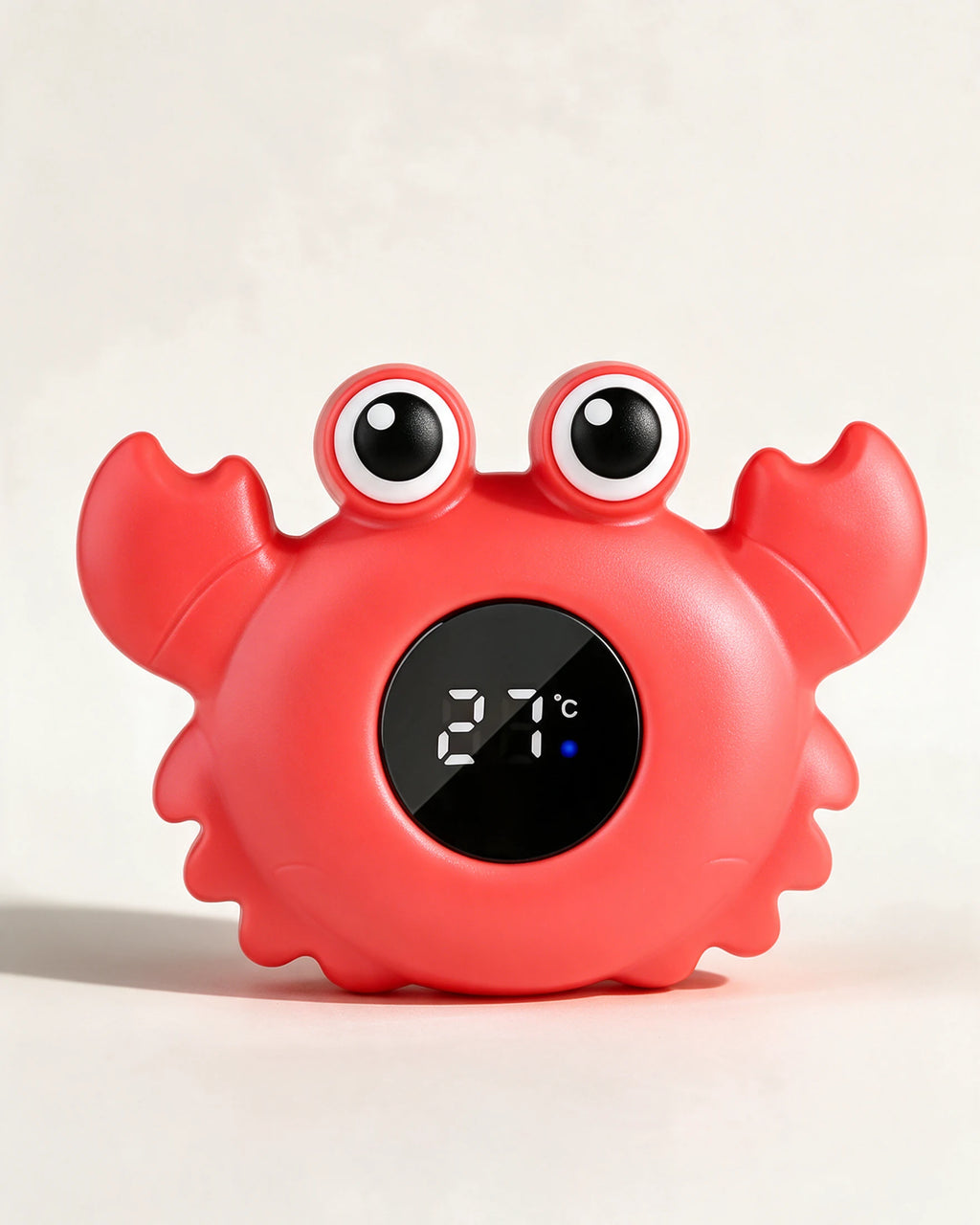Thermomètre de bain bébé flottant Tendrinette · Crabe rouge · packshot
